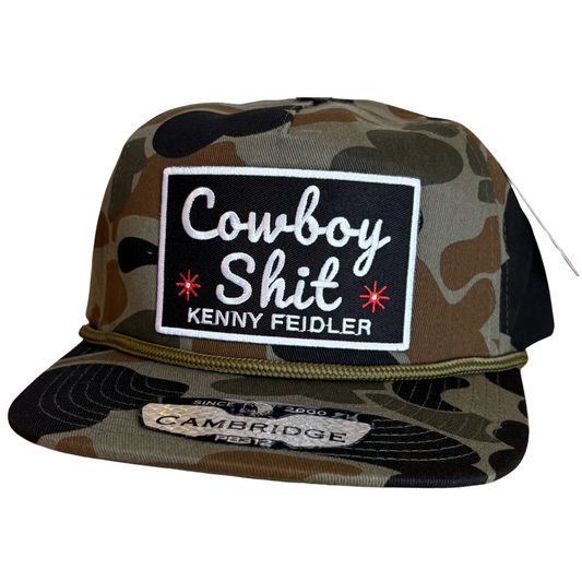“Cowboy Shit” Camo Rope SnapBack