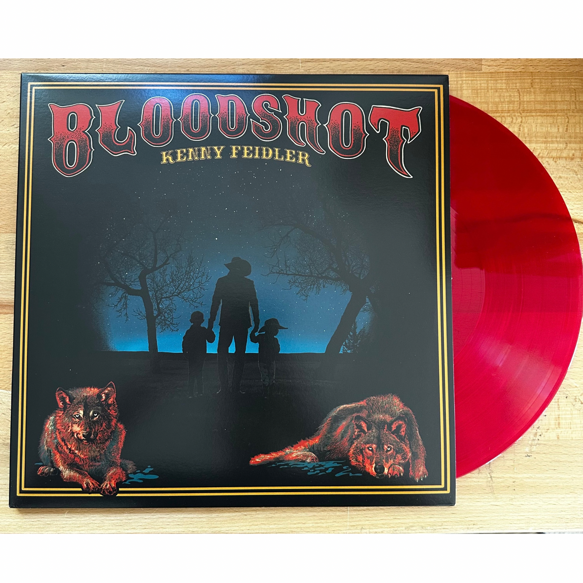 Bloodshot Vinyl- Signed Translucent Red double album