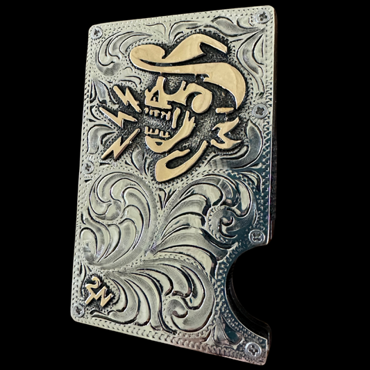Cowboy Killer Engraved Card Holder/Money Clip