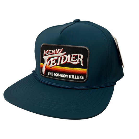 Sunset logo Rope Hat Teal