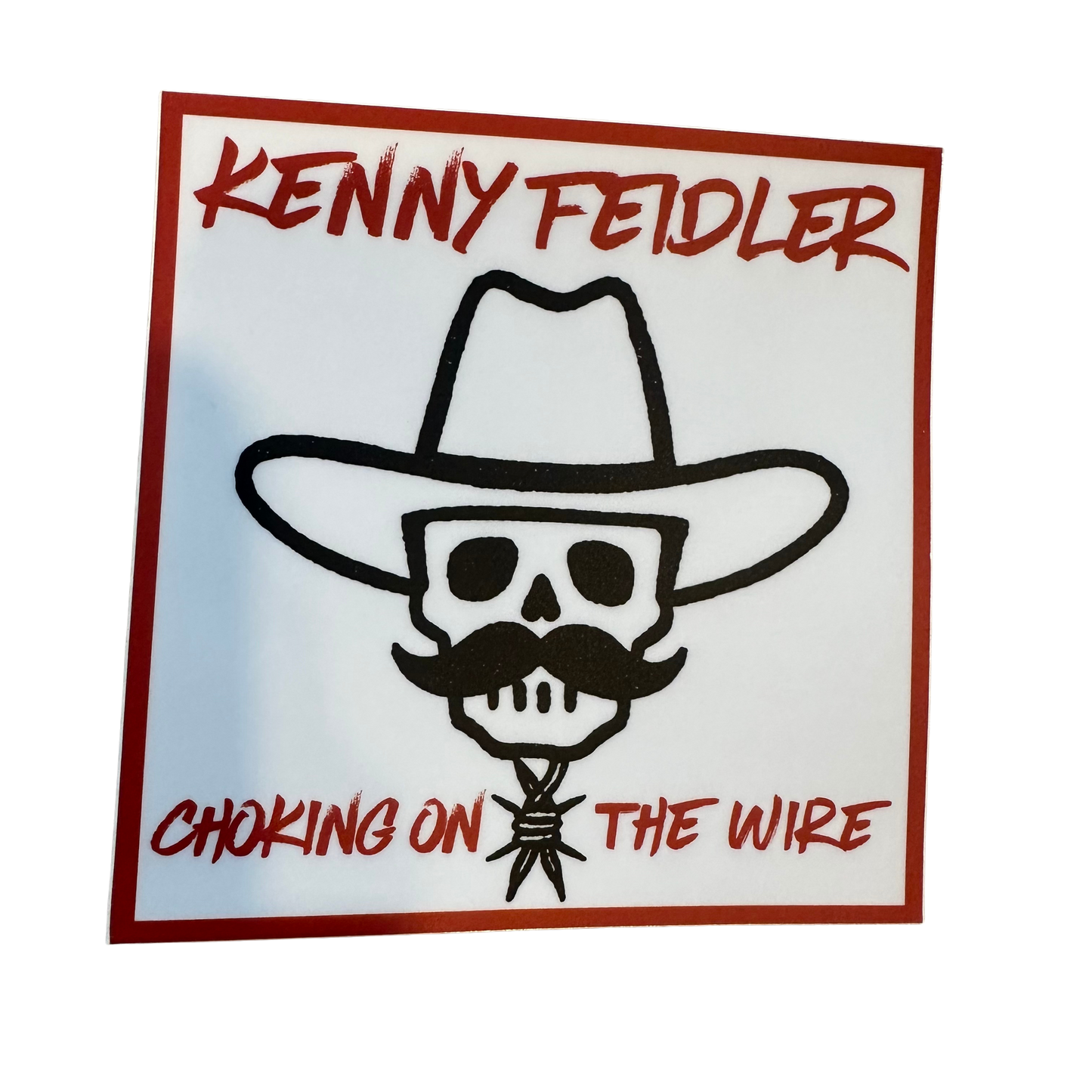 Choking on the Wire Sticker